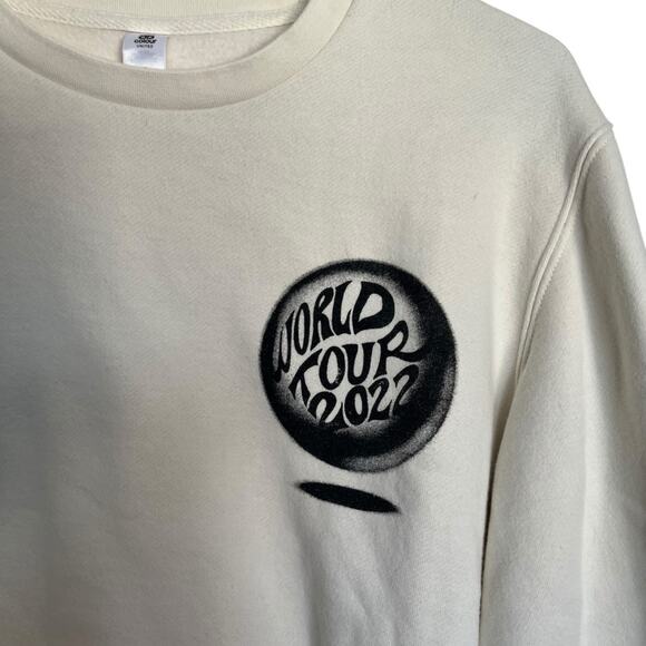 Louis Tomlinson World Tour 2022 Cream Crewneck Concert Merch Sweatshirt Size S - Picture 4 of 8